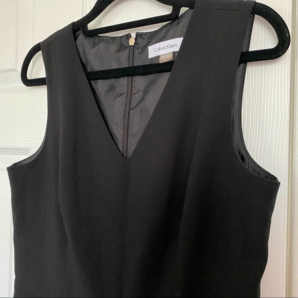 Calvin Klein Black Dress Size 6 - Picture 4 of 7